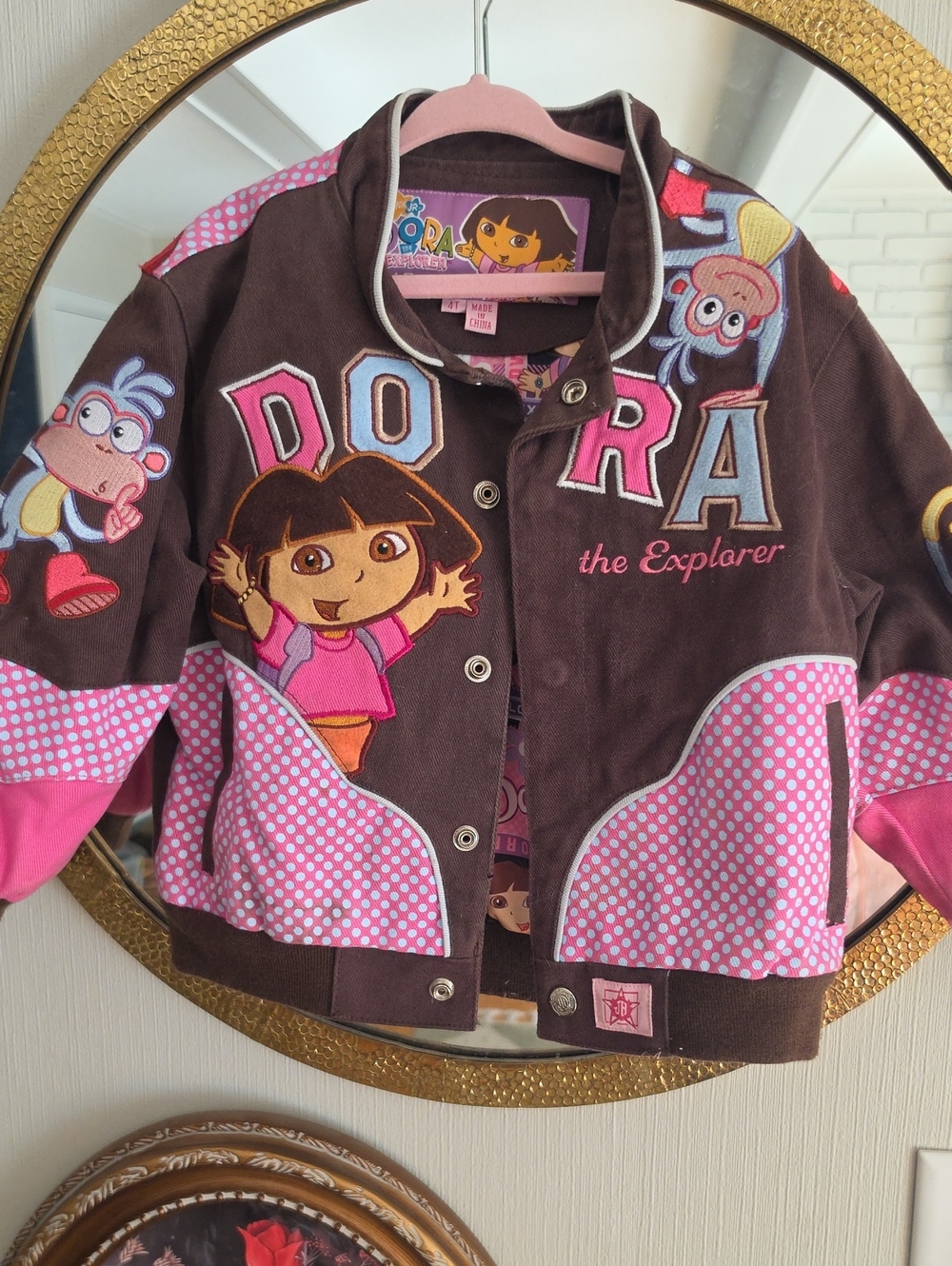 Dora The explorer Toddler 4T Y2K Vintage Denim Jacket
